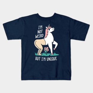 Half Human Half Unicorn (Dark Version) Kids T-Shirt